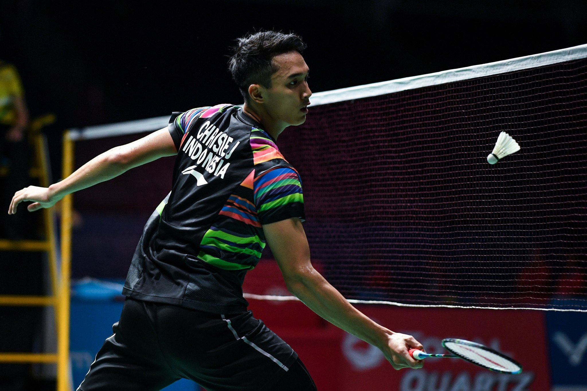Jonatan Christie earned a surprise win for the second straight day at the BWF Malaysia Open ©Getty Images