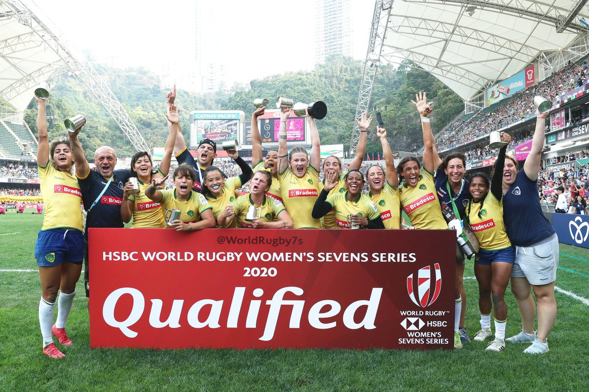 Brazil earned a core place on next year's Women's World Rugby Sevens Series by winning the qualifier in Hong Kong ©World Rugby