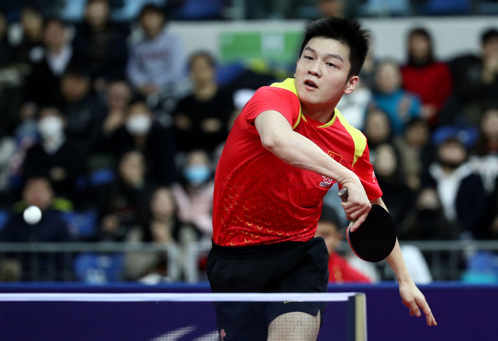 Fan Zhendong is one match away from defending his men's singles title ©Getty Images