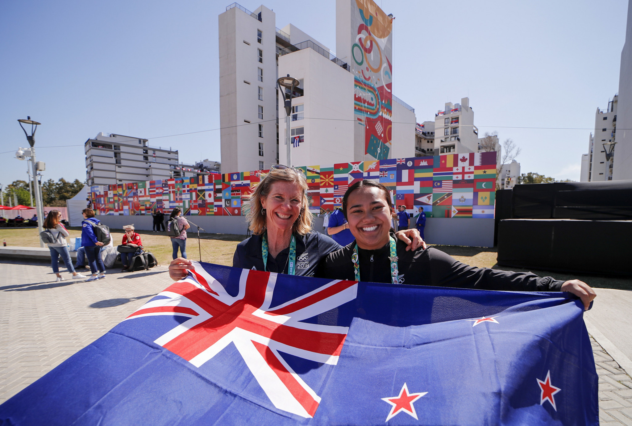 Barbara Kendall, left, will lead New Zealand's delegation at the ANOC World Beach Games ©Getty Images