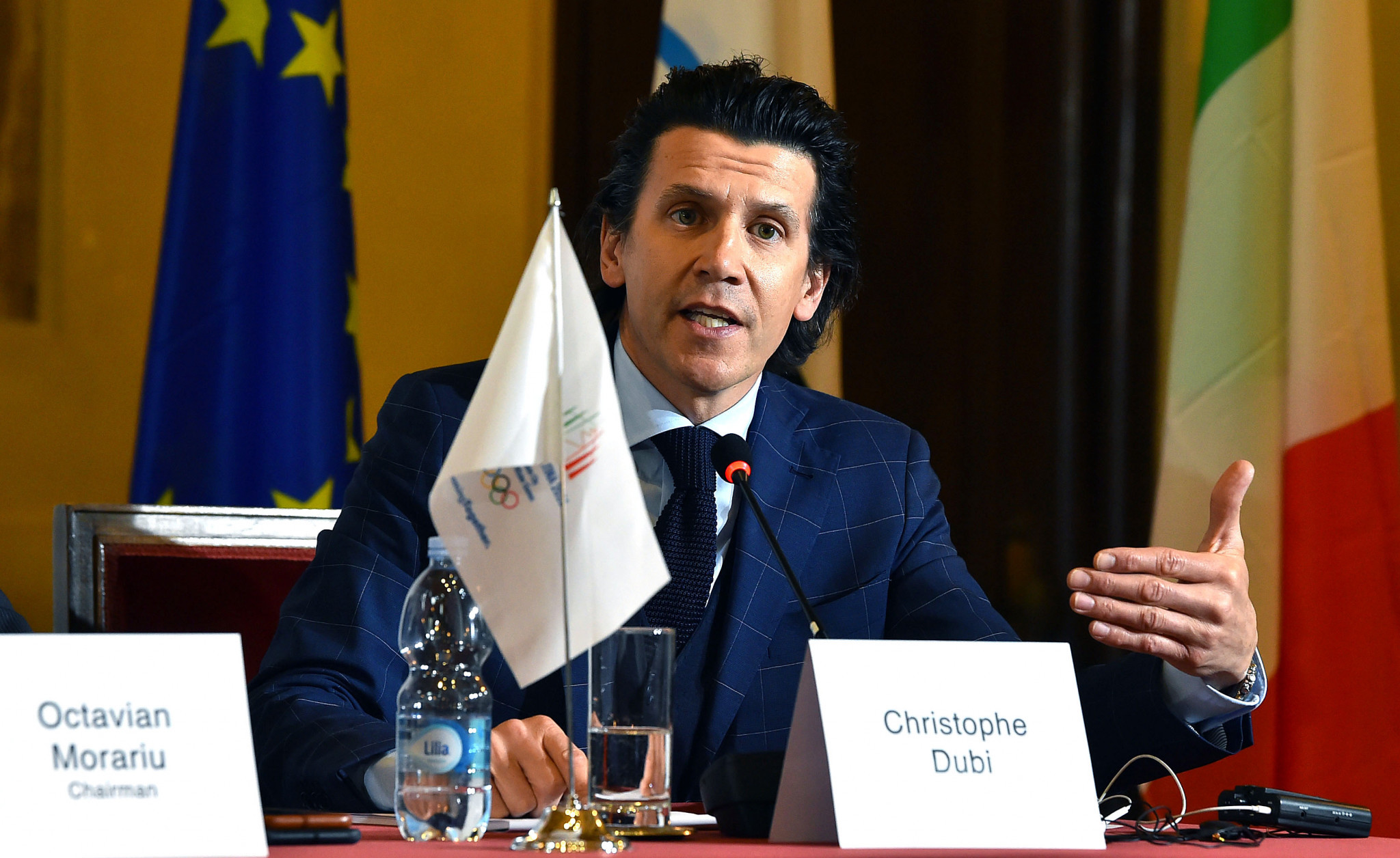 IOC executive director of the Olympic Games Christophe Dubi reveals some of the lessons they have learned during their visit to Italy ©CONI