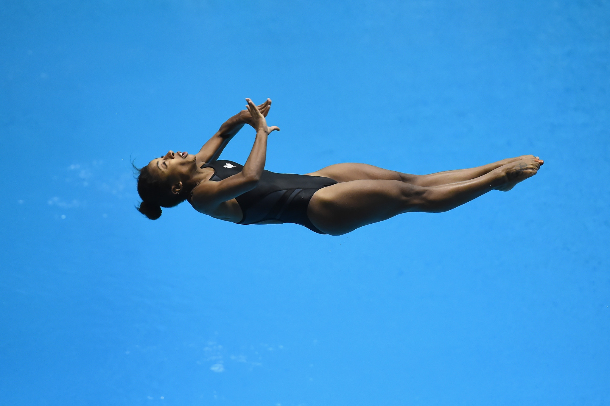 Jennifer Abel earned springboard gold in front of a home crowd ©Getty Images