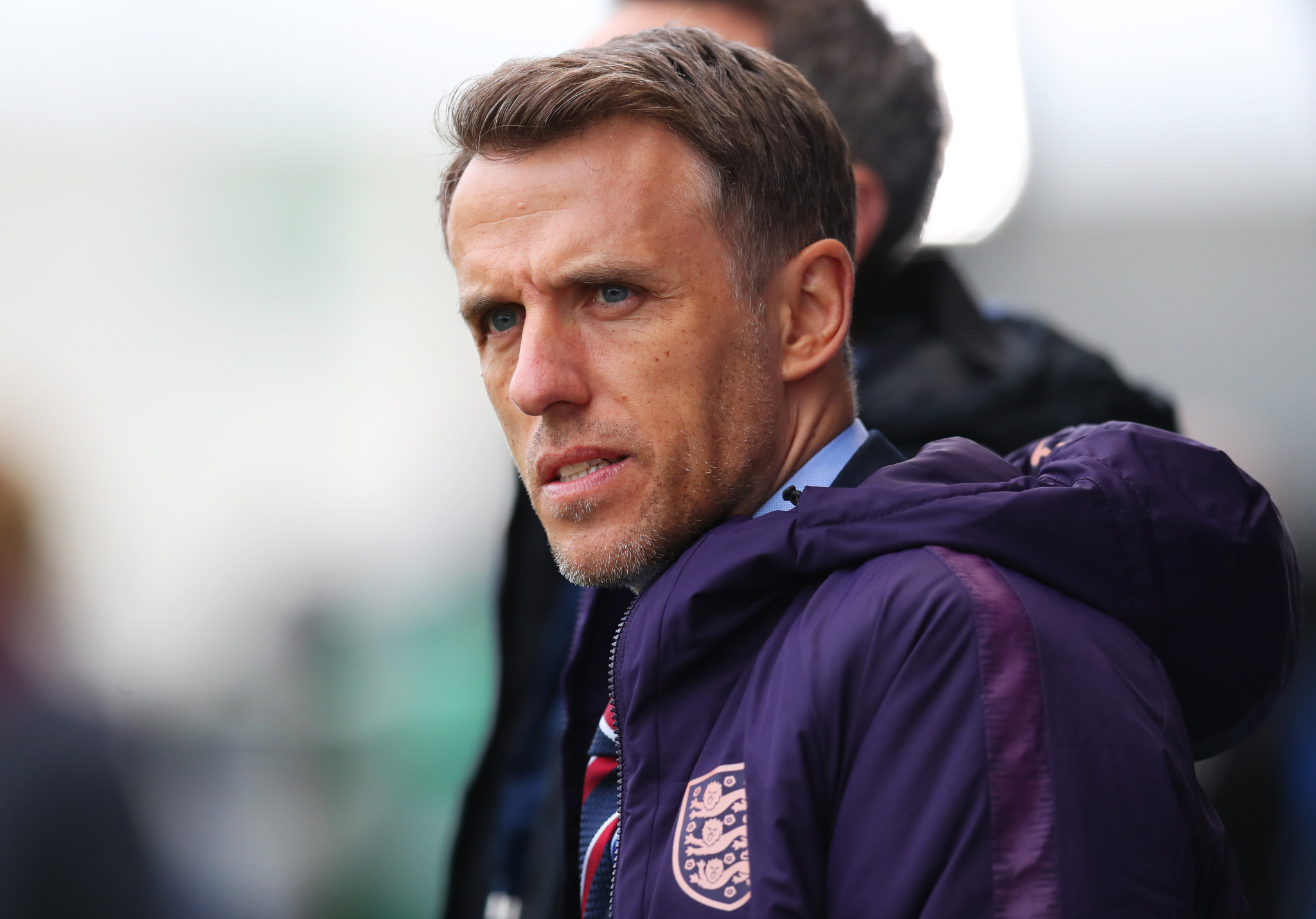 England women's manager Phil Neville has called for Premier League clubs to open their stadiums for women's matches ©Getty Images