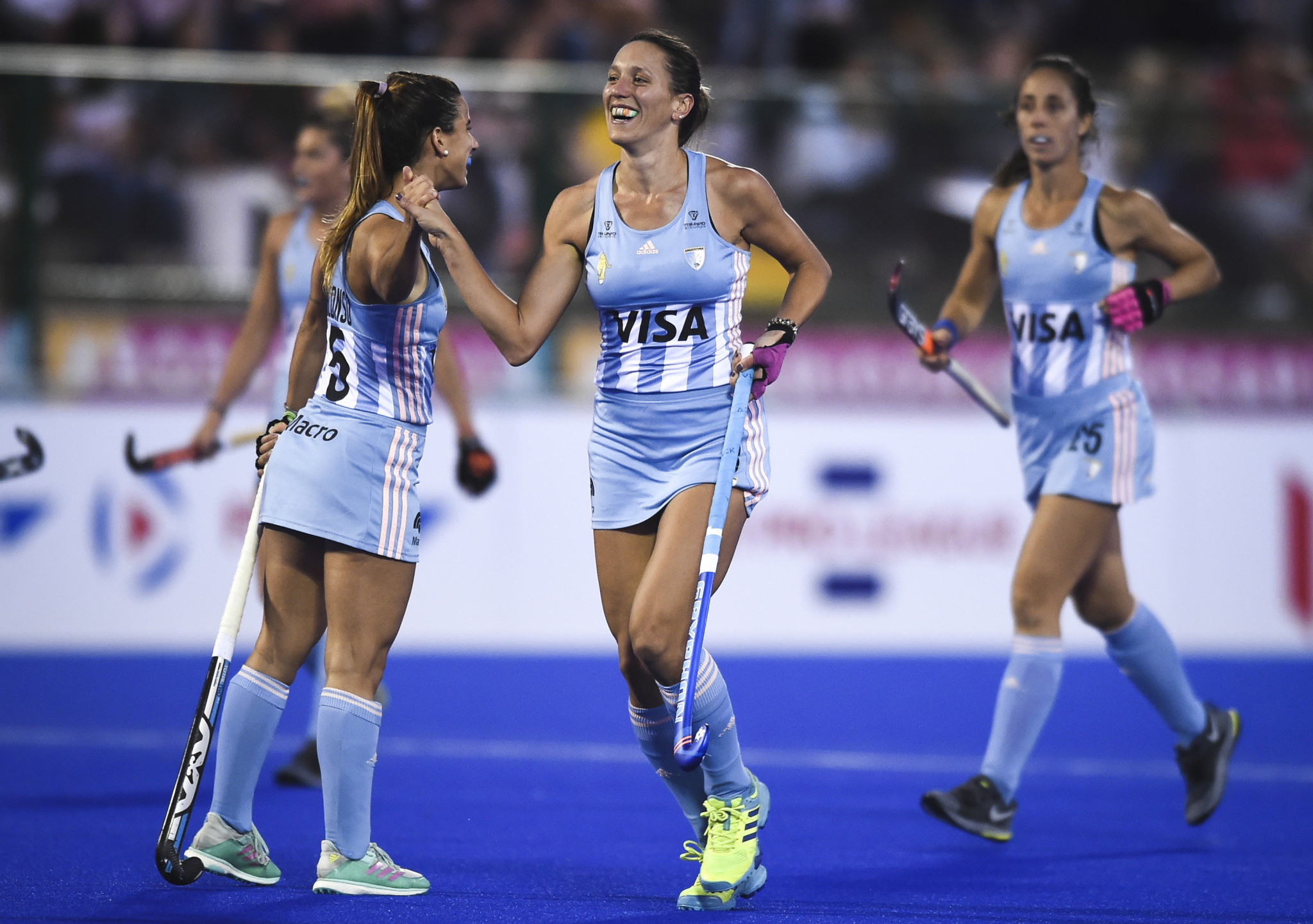 Argentina's women finally conceded a goal, but still beat Great Britain 4-2 ©Getty Images