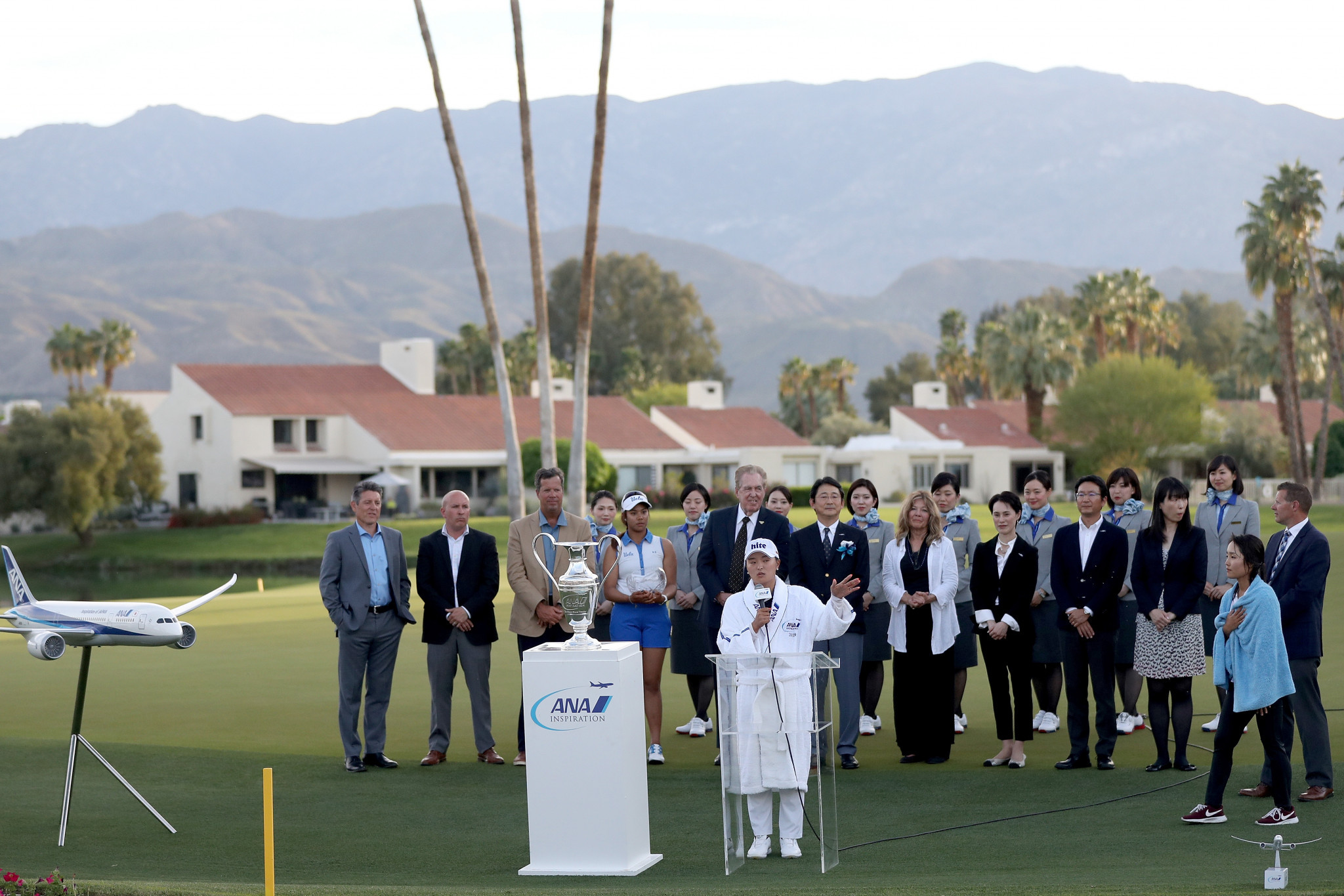South Korea’s Ko Jin-young secured her first Major success with a three-shot win at the ANA Inspiration in California ©Getty Images