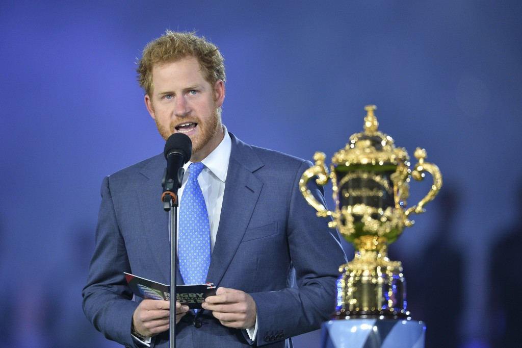 England 2015 Honorary President Prince Harry will present the Webb Ellis Cup to the winning nation ©Getty Images