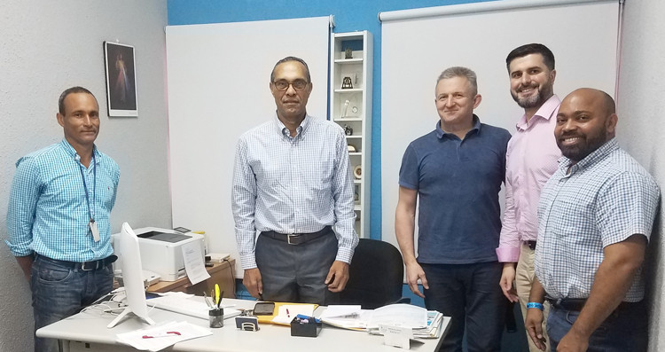 FIAS executive director Sergei Tabakov, third from left, is confident the 2019 Pan American Sambo Championships will be held to "high standards" after taking part in an inspection trip to the host city of Santo Domingo ©FIAS