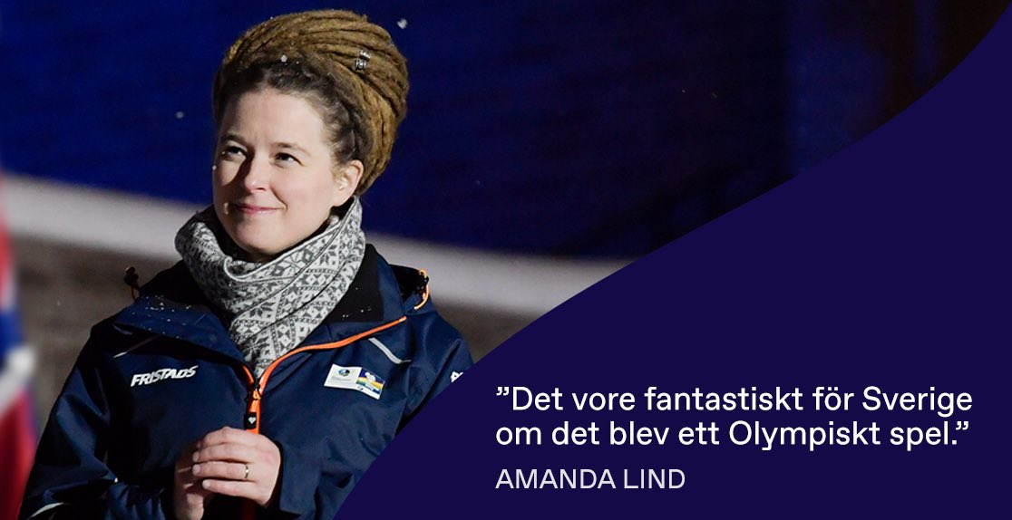 Sweden's Minister of Sport and Culture Amanda Lind announced Government support for Stockholm Åre 2026 ©Stockholm Åre 2026