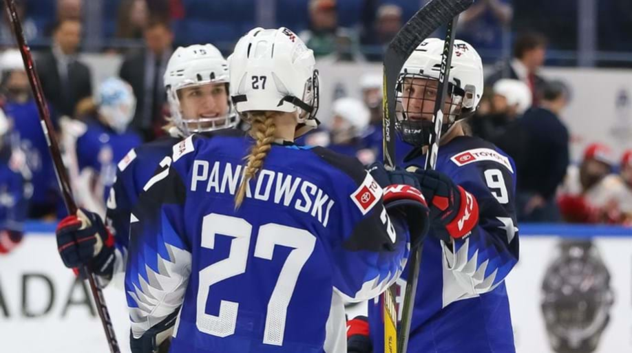 The United States completed their perfect Group A run with a 10-0 thrashing of Russia at the International Ice Hockey Federation Women’s World Championship in Espoo ©Andre Ringuette/HHOF-IIHF Images