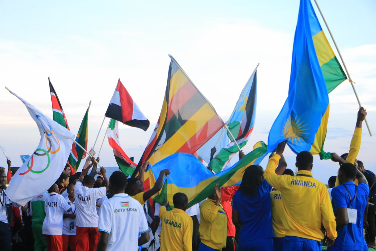 Athletes from 12 countries took part in the first ANOCA Zone V Youth Games in Rwanda ©Twitter