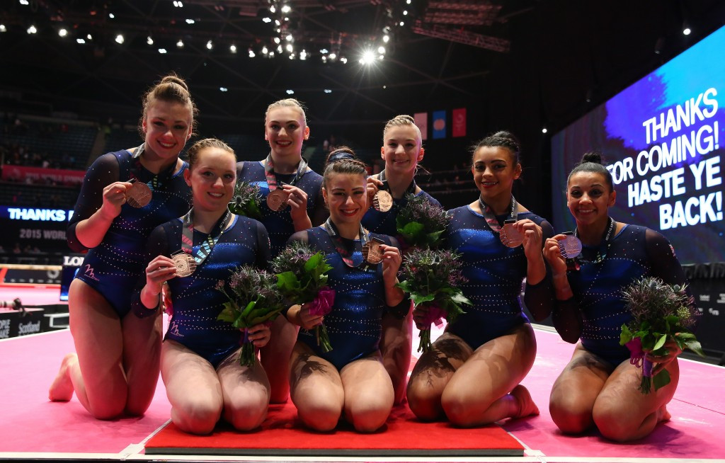 Britain delighted the home crowd by securing the country's first-ever women's World Championships team medal ©Getty Images