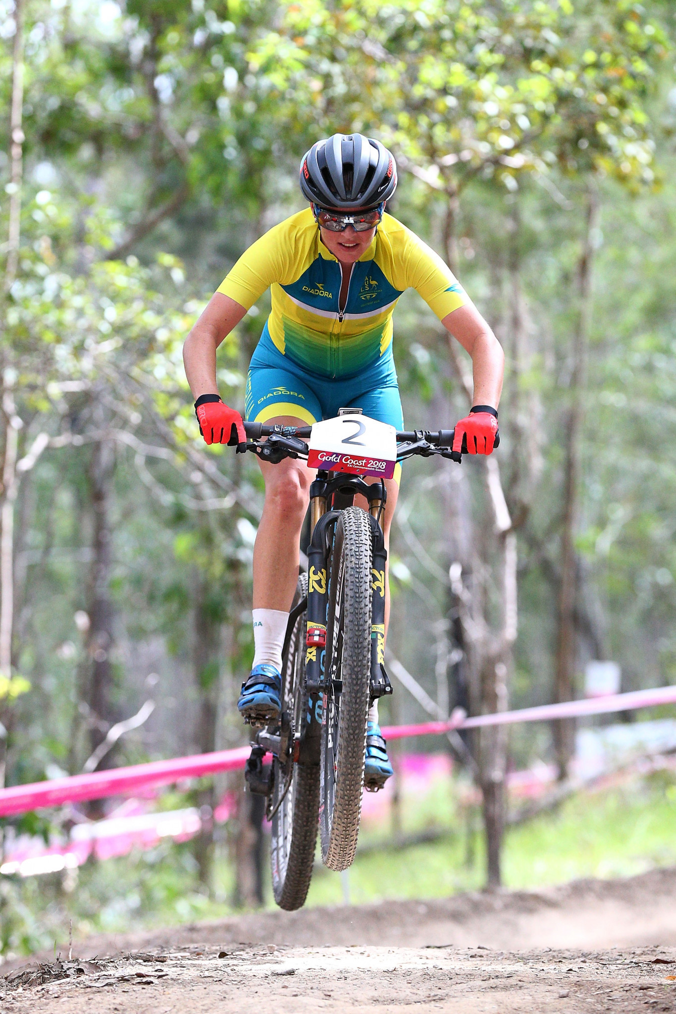 Australia's Rebecca McConnell won a third women's cross-country title at the Oceania Mountain Bike Championships in Bright, team-mate Holly Harris, who finished second for the third year in a row ©Getty Images