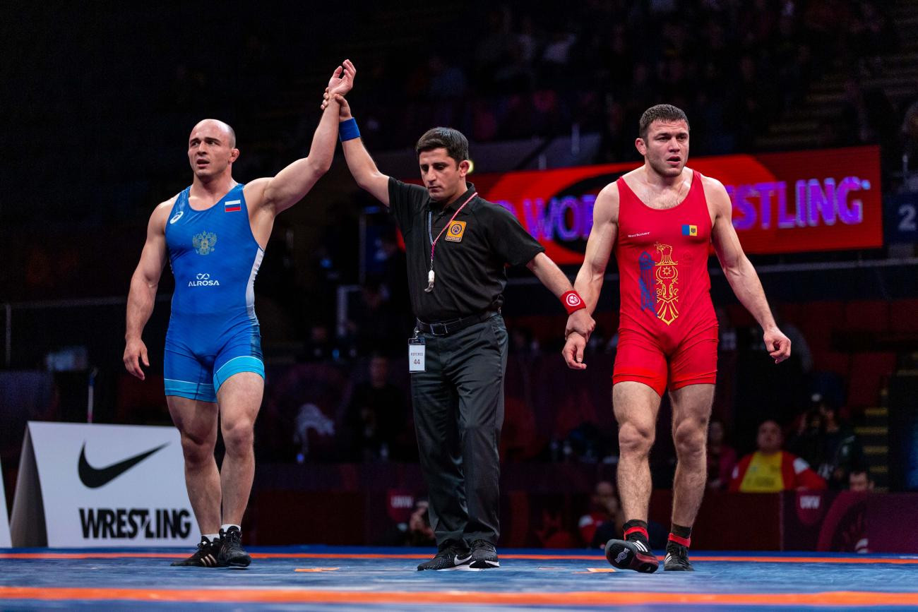 Vladislav Valiev was Russia's sole champion today as the country claimed the freestyle team title at the European Wrestling Championships in Bucharest ©UWW