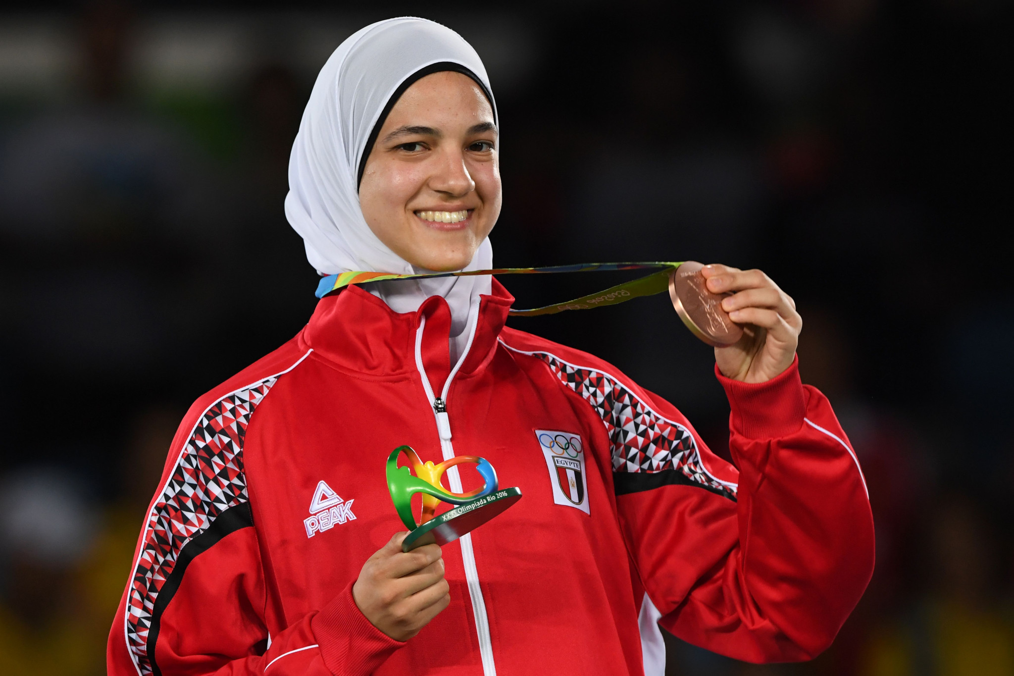Egypt's Hedaya Malak Wahba, a candidate for the World Taekwondo Athletes' Committee, won the Olympic bronze medal in the under-57kg category at Rio 2016 ©Getty Images