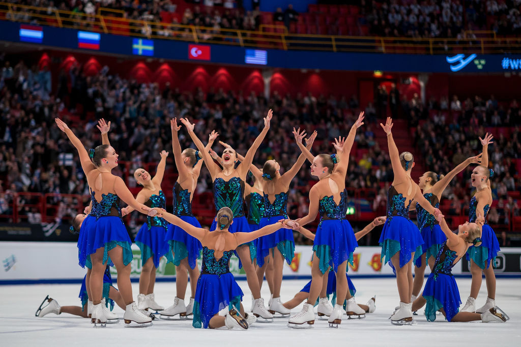 Finland's Team Marigold Ice Unity will defend their world synchronised skating title in Helsinki ©ISU