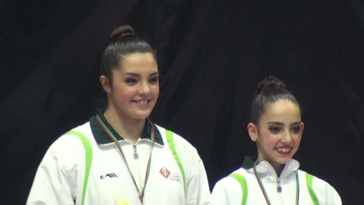 Portugal's Rita Ferreira and Ana Teixeira are bidding for their third successive FIG Acrobatic World Cup win ©YouTube