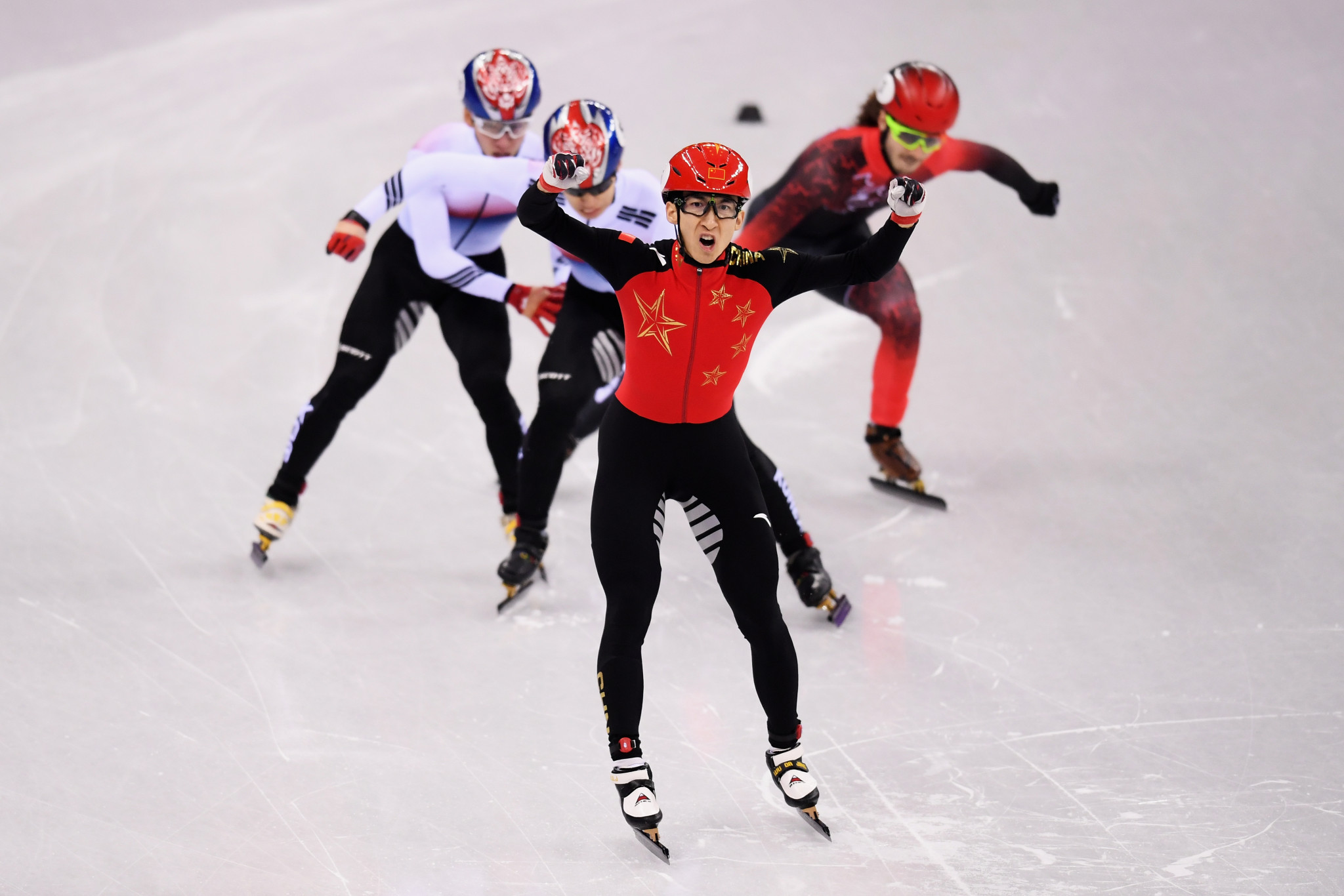 Short track speed skater Wu Dajing was China's sole Olympic gold medallist at Pyeongchang 2018 ©Getty Images