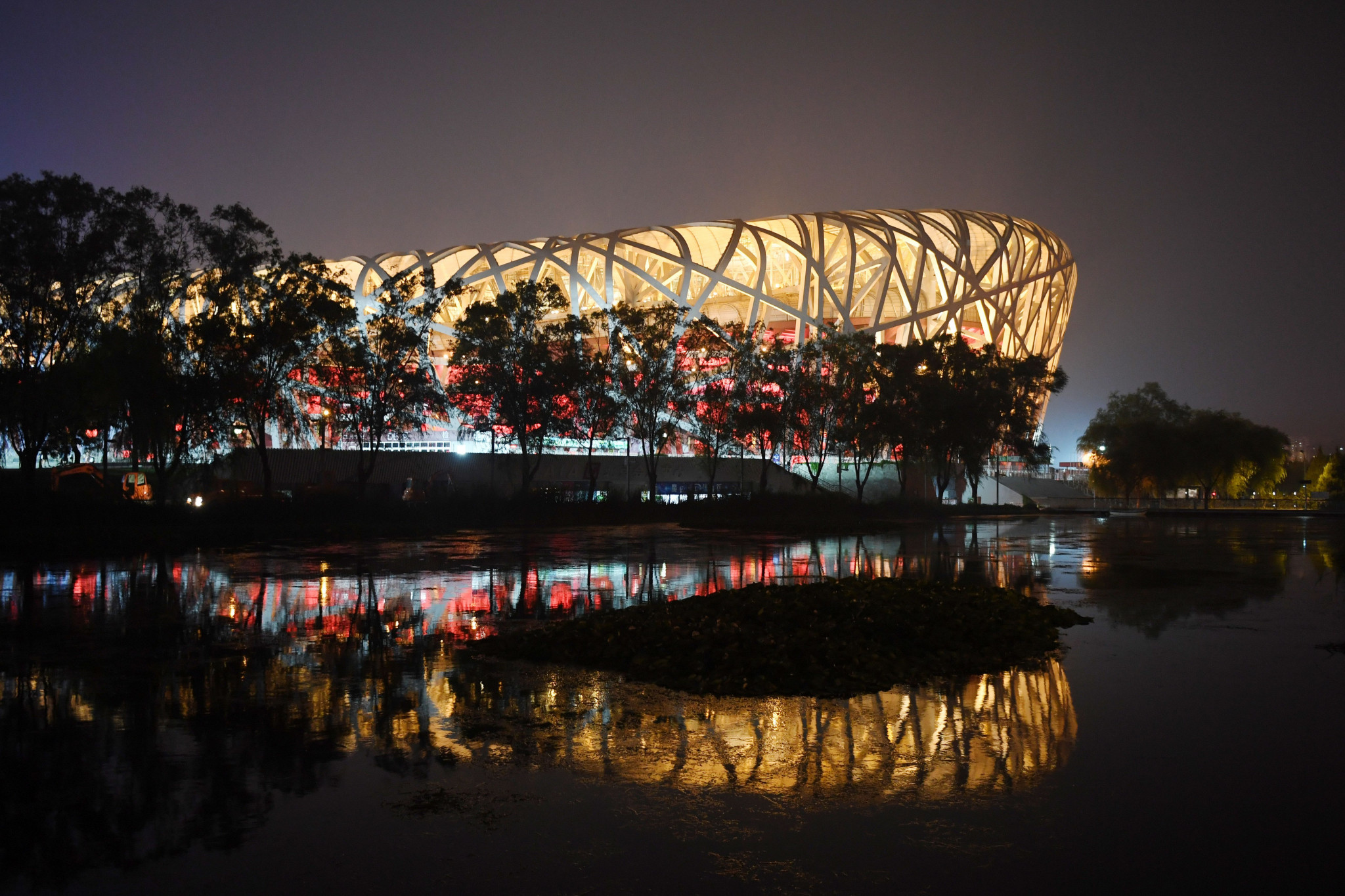 Representatives from the world's leading news agencies visited facilities for Beijing 2020 such as the National Stadium ©Getty Images