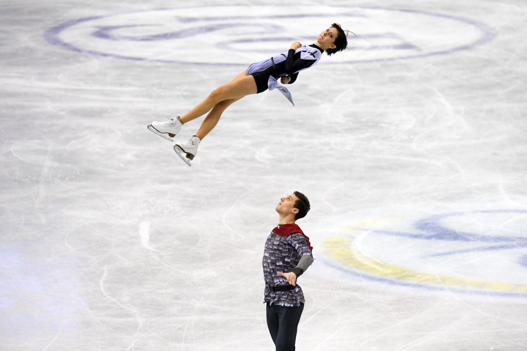 Natalia Zabiiako and Alexander Enbert earned 12 points for Team Russia by winning the pairs short programme on the second day of the ISU World Team Trophy n Fukuoka ©ISU