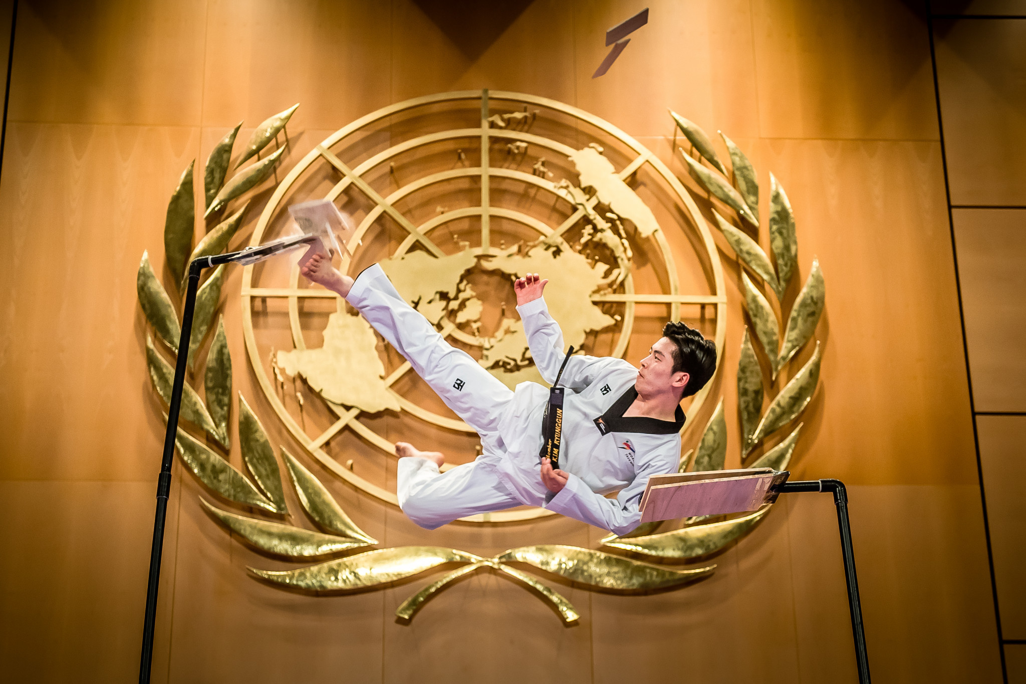 WT and ITF concluded a week of joint demonstrations at the UN Geneva office ©World Taekwondo