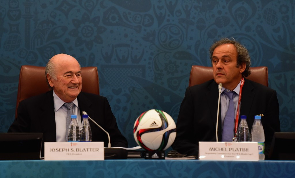 FIFA's disgraced President Sepp Blatter (left) has launched a stinging attack on Michel Platini, a potential candidate to replace him, accusing him of  