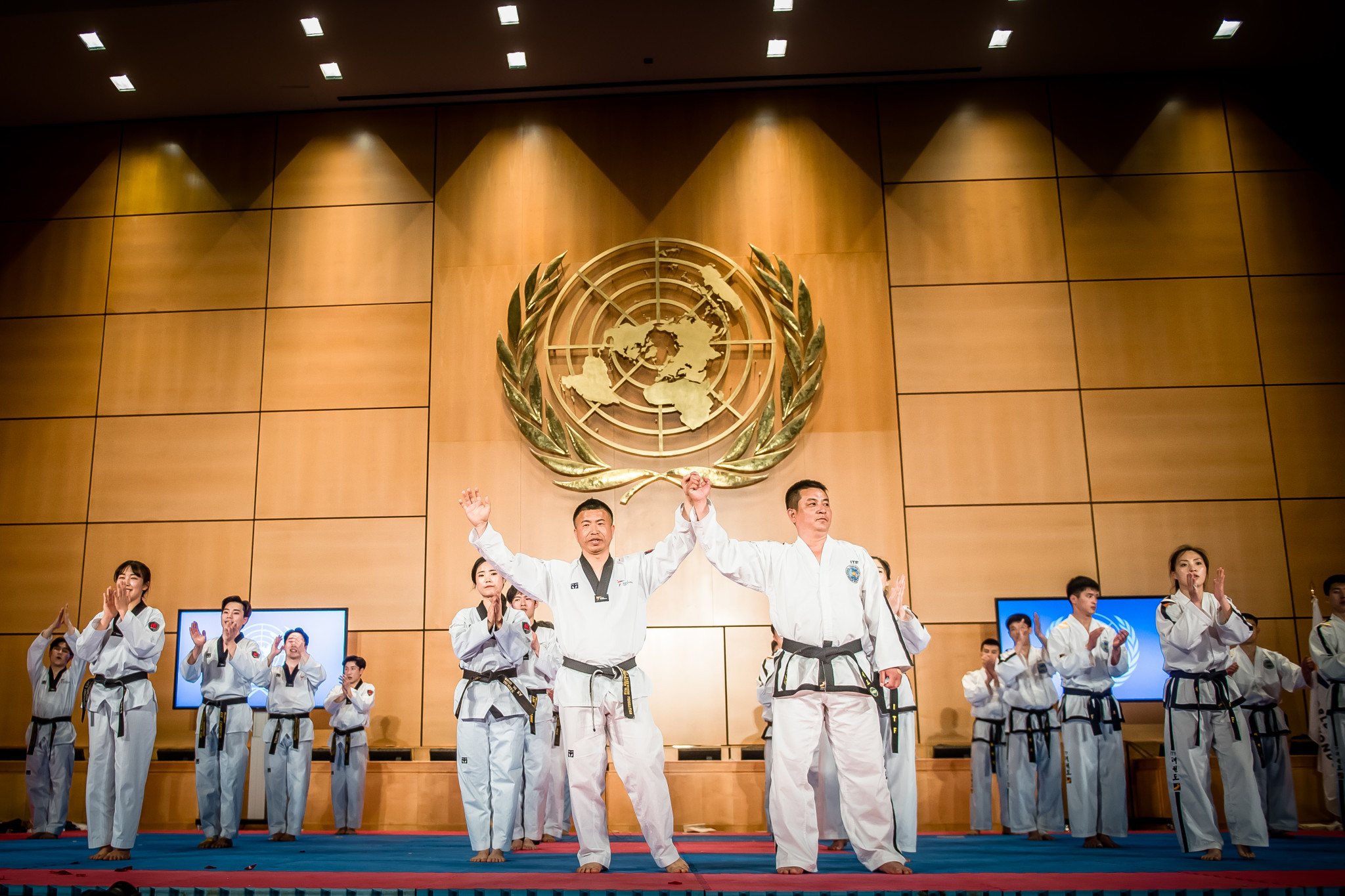The performance marked the end of a week of joint WT-ITF demonstrations ©World Taekwondo