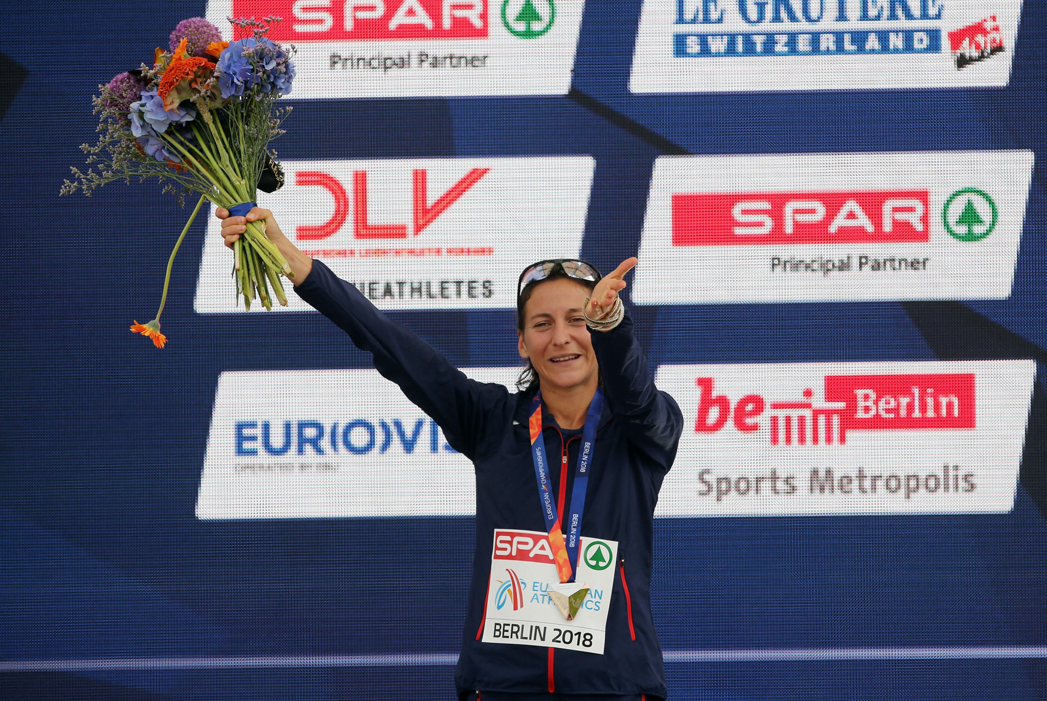 France's Clemence Calvin took silver in the women's marathon at the 2018 European Athletics Championships in Berlin ©Getty Images