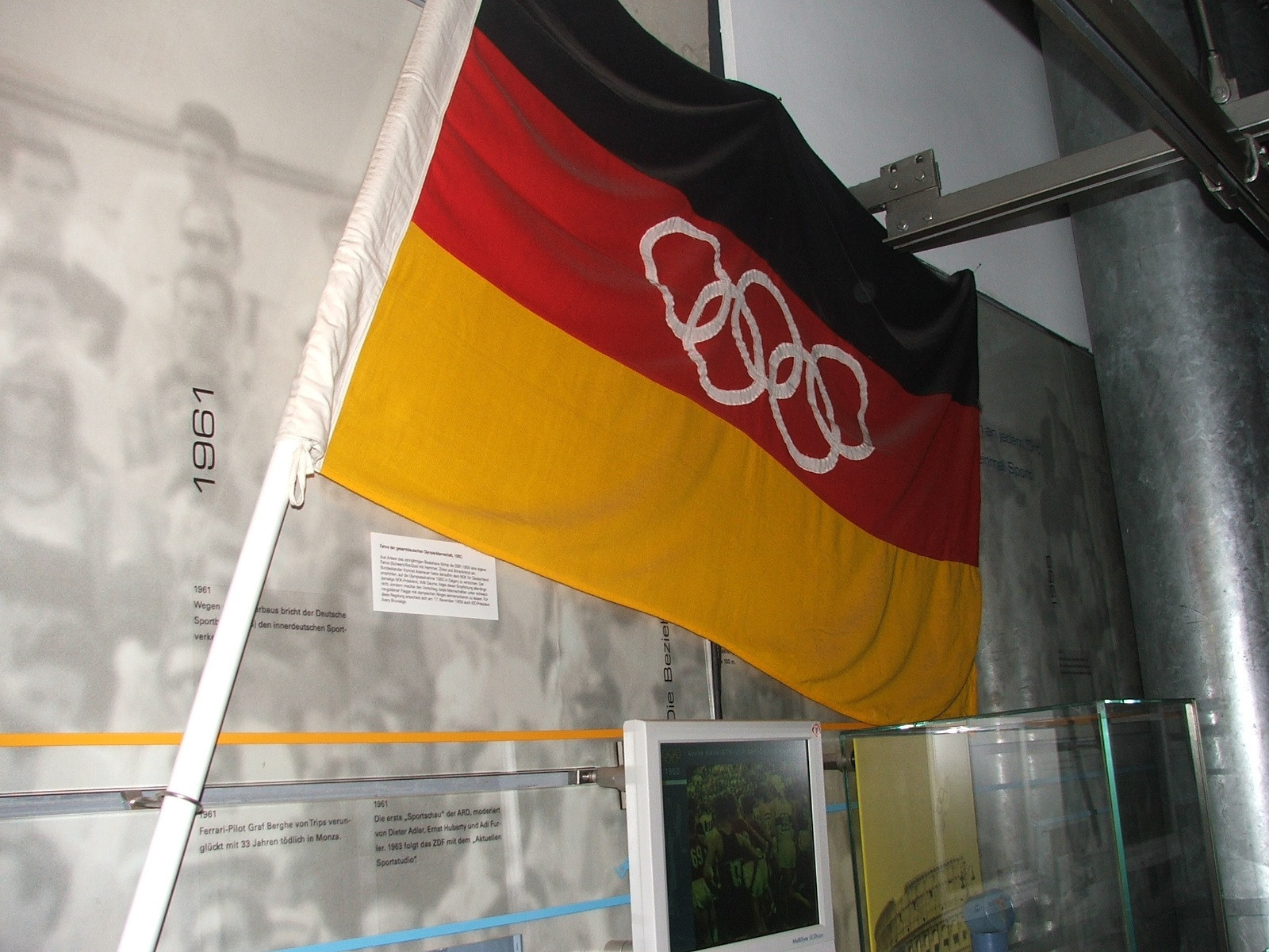 The flag for the unified German Olympic team ©Philip Barker
