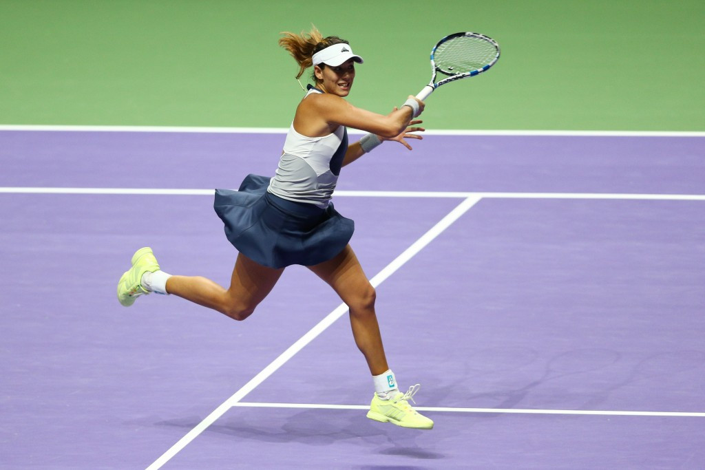 Garbiñe Muguruza won for the second time at the WTA Finals ©Getty Images
