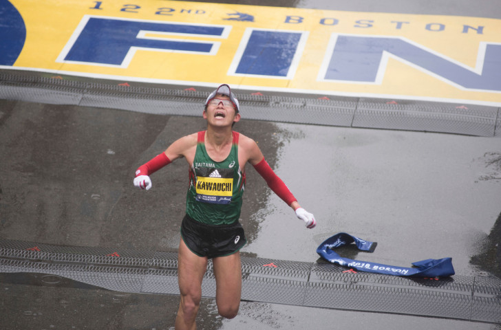 Boston will be marathon number four so far this year for last year's surprise winner Yuki Kawauchi, a government worker from Japan who is back to defend his title tomorrow ©Getty Images