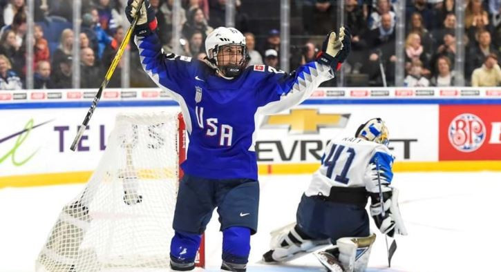  United States win fifth straight IIHF women’s world title in shootout after Finland’s victory celebrations cut short