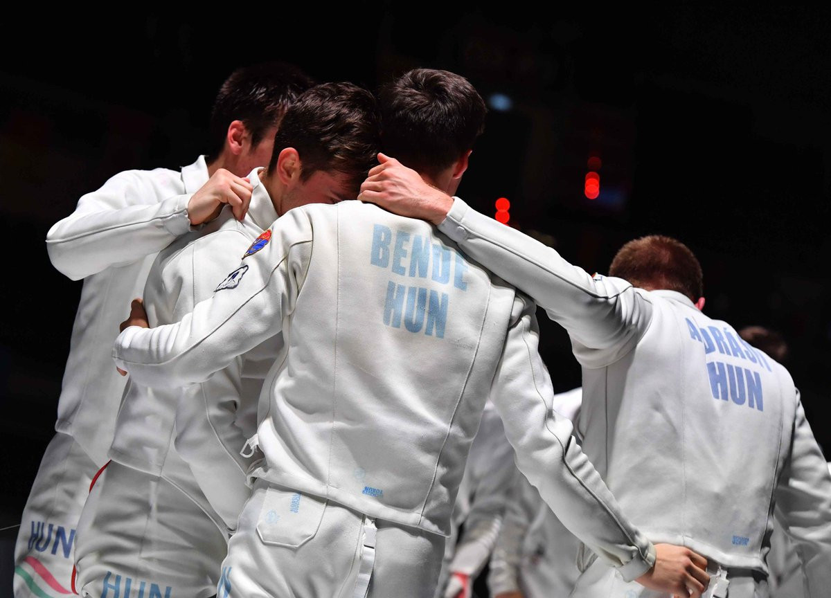 Hungary won the men's team épée events at the Junior and Cadets World Fencing Championships ©Fencing Torun