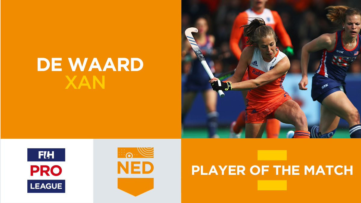 Xan de Waard was named the player of the match ©FIH/Twitter