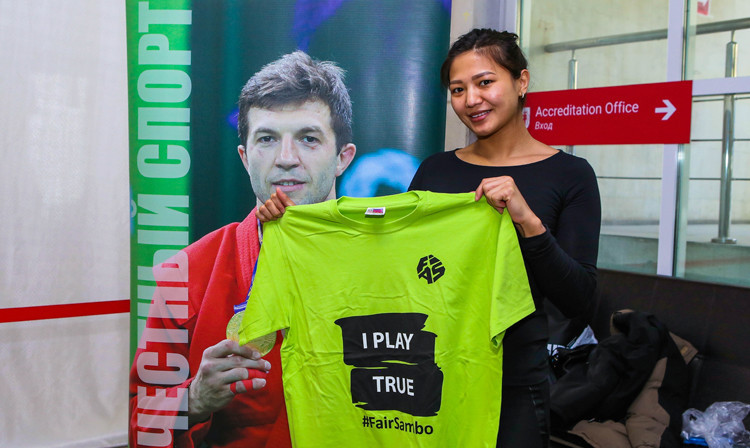 The International Sambo Federation has celebrated the World Anti-Doping Agency’s Play True Day by distributing t-shirts commemorating the initiative to the sport’s athletes ©FIAS