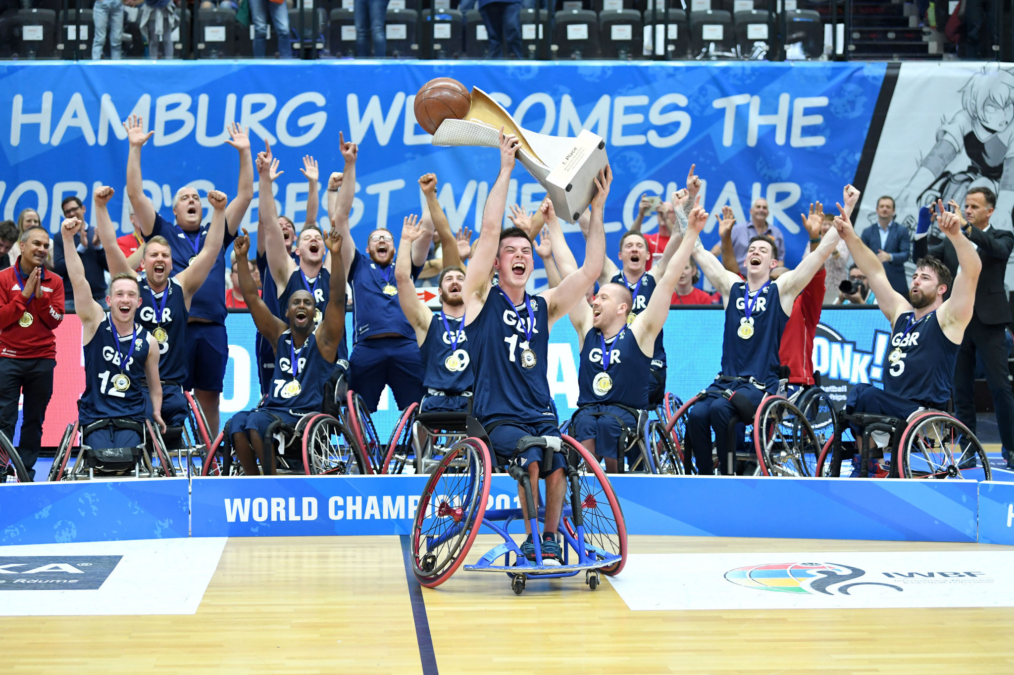 British Wheelchair Basketball hopes to form a Great Britain academy to ensure continued international success after the men's team won the 2018 World Championships in Hamburg ©2018 Wheelchair Basketball World Championships