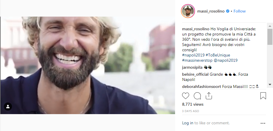 Massimiliano Rosolino took to Instagram to announce his involvement with the Naples 2019 Organising Committee ©massi_rosolino/Instagram