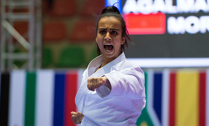 Morocco's African silver medallist in female kata, 21-year-old Sanae Agalmam, is seeking another podium finish at this weekend's WKF Karate1-Premier League event in Rabat ©WKF
