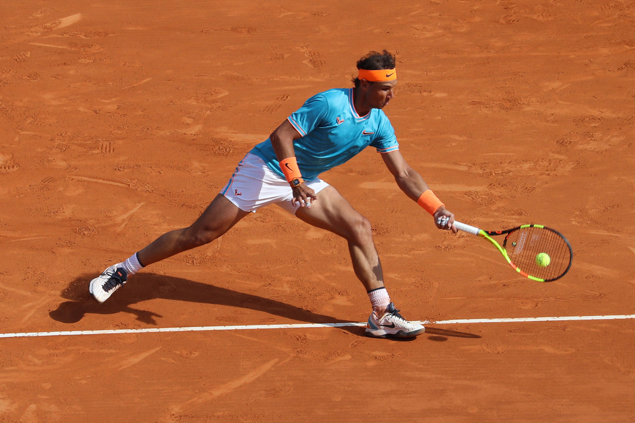 Spain's Rafael Nadal defeated Bulgaria's Grigor Dimitrov to reach the Monte-Carlo Masters quarter-finals ©Getty Images