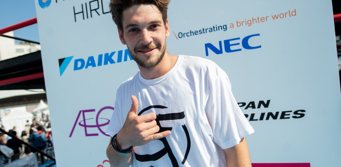 Switzerland's Christian Harmat claimed victory in the men's speed run event in Hiroshima ©FISE