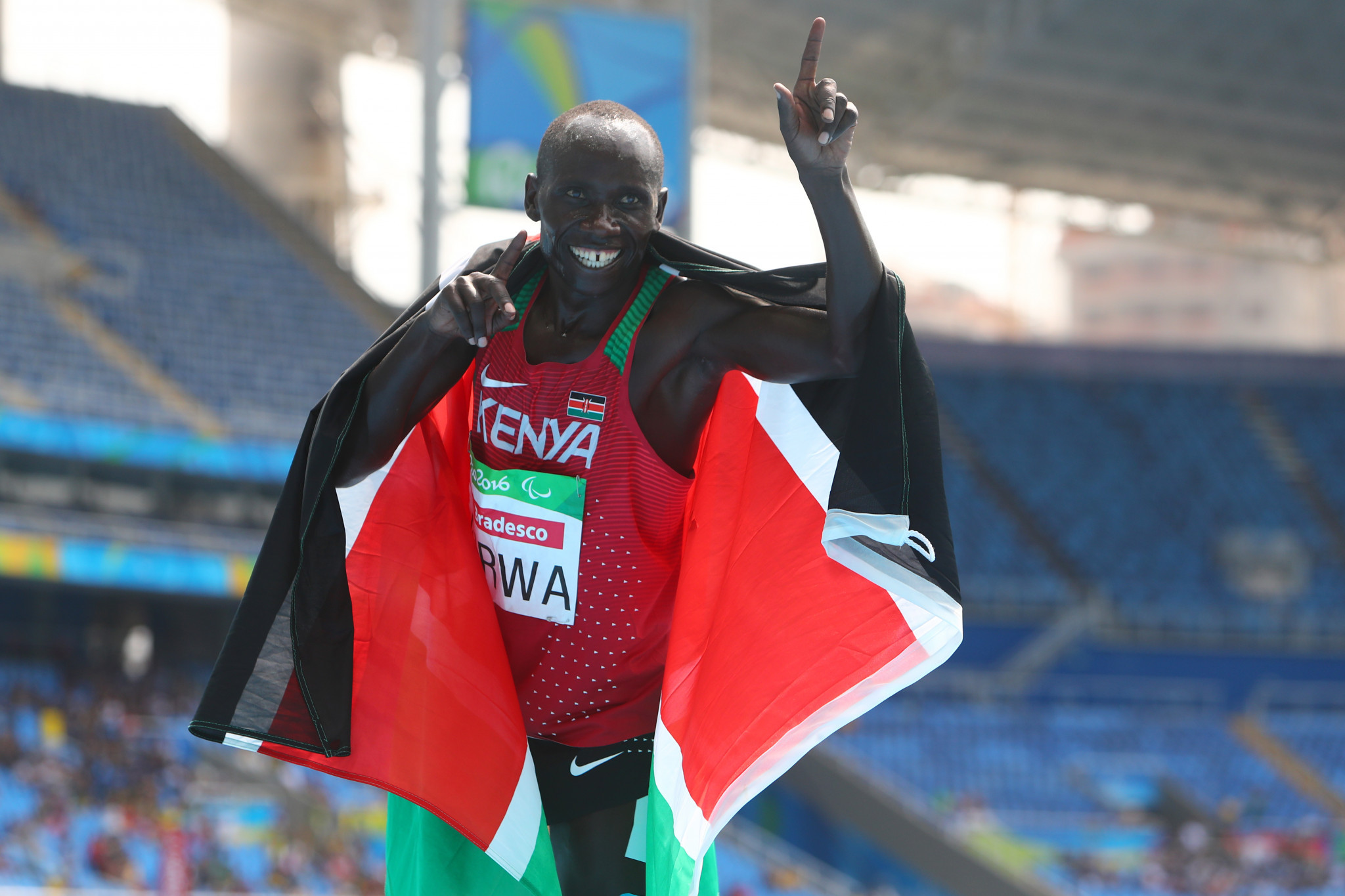 Henry Kirwa was among the Kenyan athletics team which participated at the 2016 Paralympics in Rio ©Getty Images