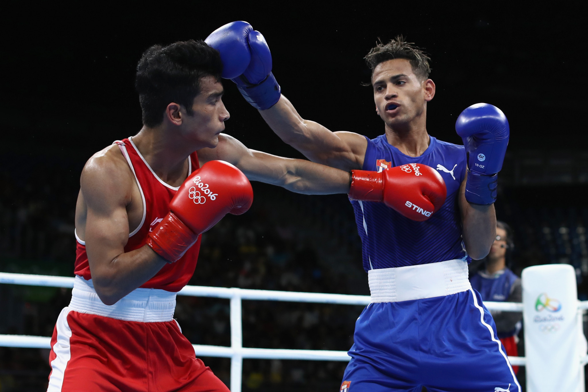 World Championships bronze medallist Shiva Thapa of India progressed to the last 16 of the men's lightweight division ©Getty Images