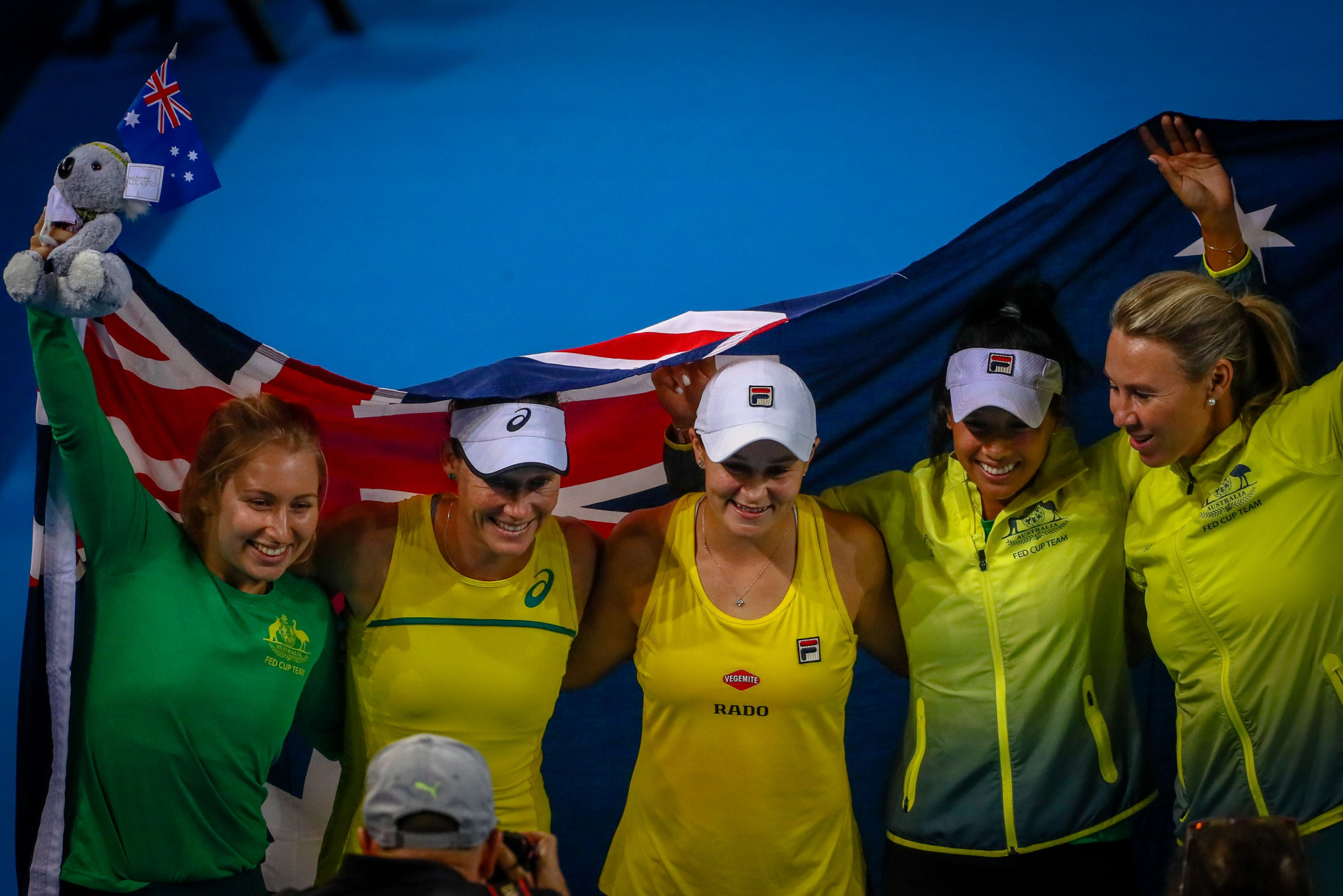 Australia will take on either France or Romania in November's final of the Fed Cup ©Getty Images