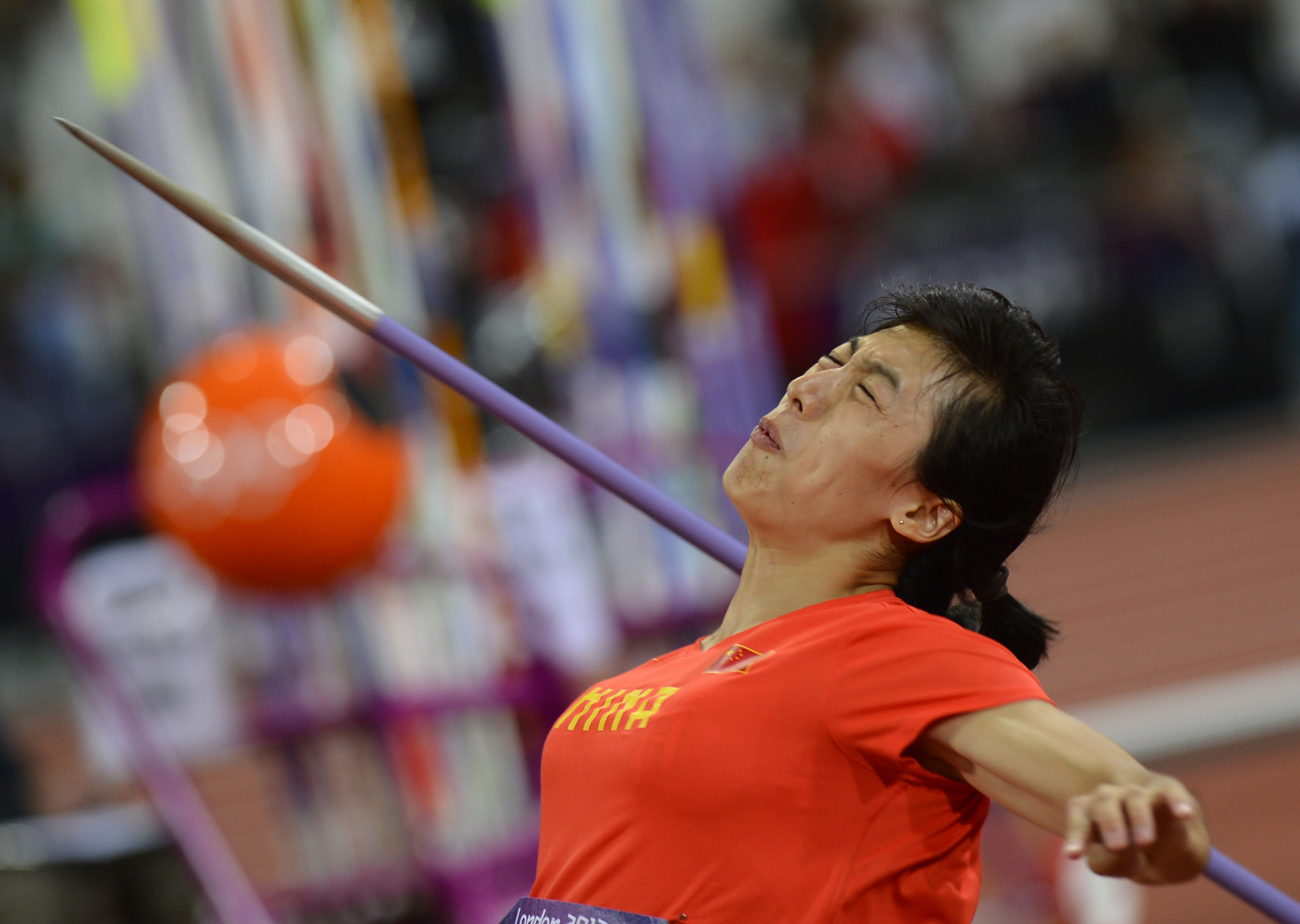 China's Lü Huihui claimed women's javelin gold at the Asian Athletics Championships in Doha ©Getty Images