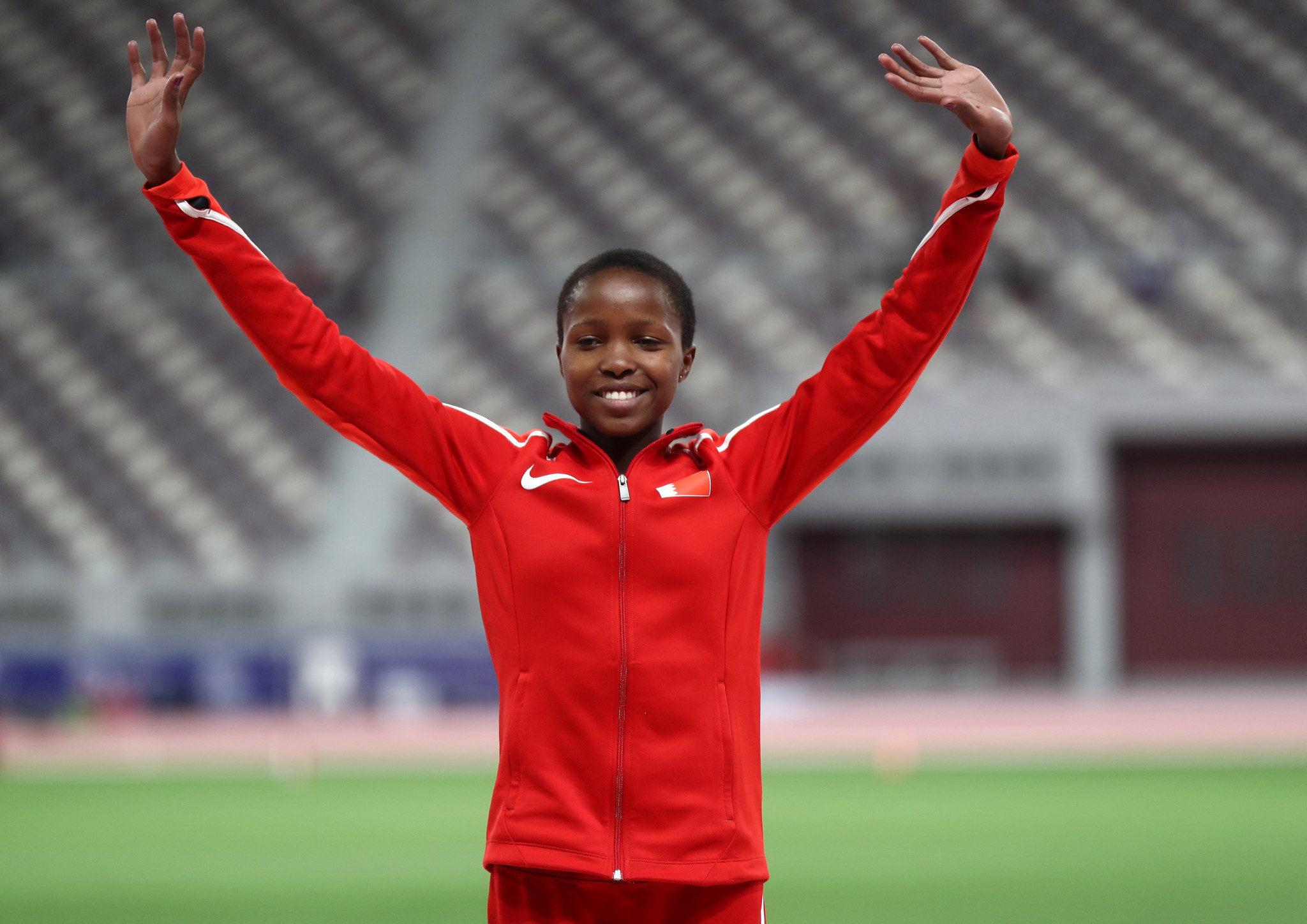 Bahrain's Winfred Mutile Yavi triumphed in the women's 5,000m event ©Getty Images
