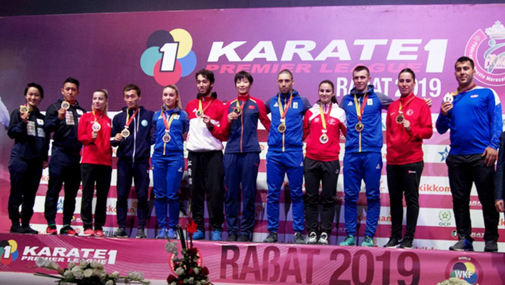 Ukraine won three gold medals on the final day of the WKF Karate1-Premier League in Rabat ©WKF