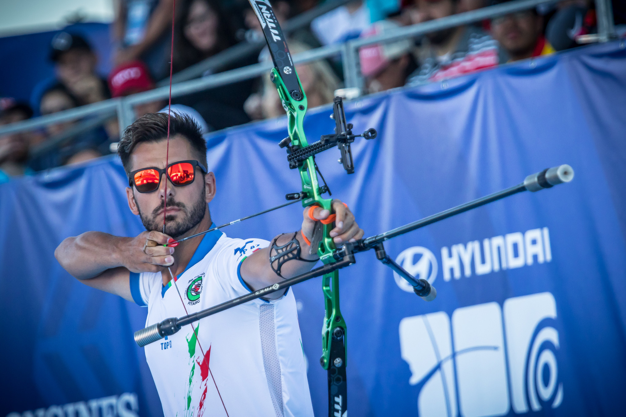 Italian Mauro Nespoli is one of three archers returning to defend their Medellin World Cup titles at this year's event ©Getty Images 