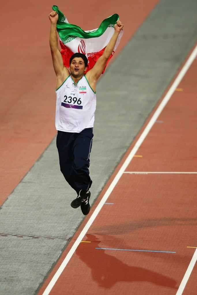 Mohammad Khalvandi was one of Iran's gold medallists at London 2012, in the F57/58 javelin