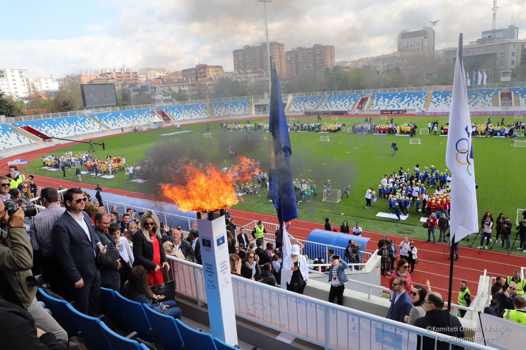 Two thousand pre-school children got an Olympic experience at Pristina's Fadil Vokrri Stadium in an event organised by the Kosovo National Olympic Committee ©Kosovo Olympic Committee