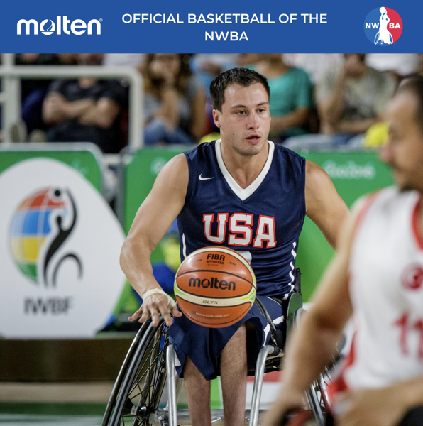 Molten and the National Wheelchair Basketball Association have renewed their partnership deal until 2022 ©NWBA