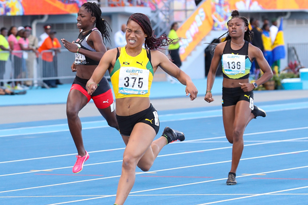 Jamaica swept the podium in all four 4x100 metres relay races as the country topped the medals table for a 35th consecutive year ©Leo Hudson/IAAF